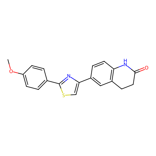 6-[2-(4-Methoxyphenyl)-1,3-thiazol-4-yl]-1,2,3,4-tetrahydroquinolin-2-one structure