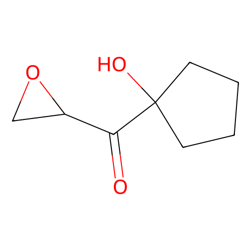 (1-Hydroxycyclopentyl)-(oxiran-2-yl)methanone structure