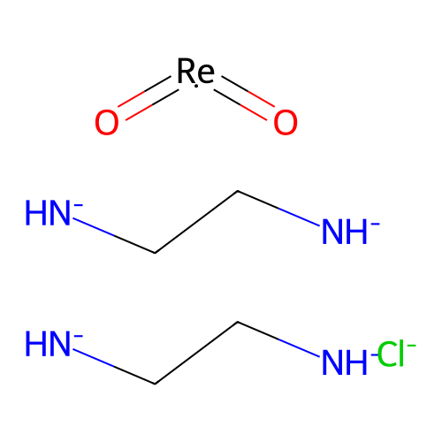 Bis(2-azanidylethylazanide);dioxorhenium;chloride structure