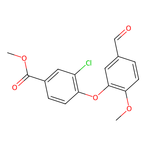 Methyl 3-chloro-4-(5-formyl-2-methoxyphenoxy)benzoate structure