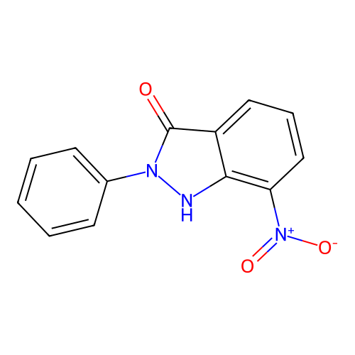 7-nitro-2-phenyl-1H-indazol-3-one structure
