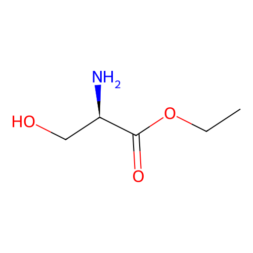(R)-Ethyl 2-amino-3-hydroxypropanoate structure