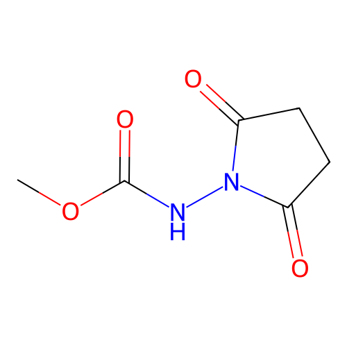 Methyl (2,5-dioxo-1-pyrrolidinyl)carbamate structure