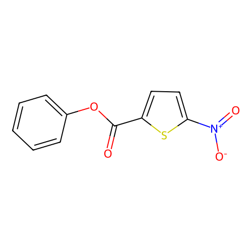 Phenyl 5-nitrothiophene-2-carboxylate structure