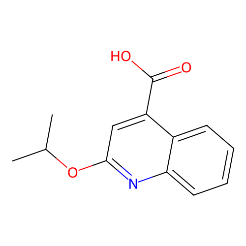 2-(Propan-2-yloxy)quinoline-4-carboxylic acid structure