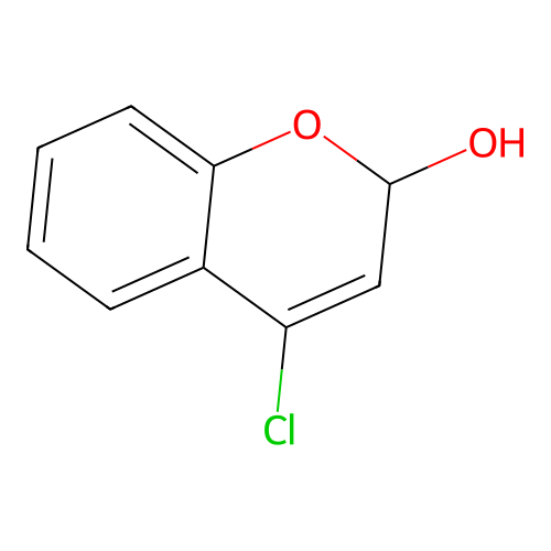 2H-1-Benzopyran-2-ol, 4-chloro- structure