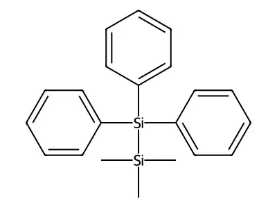 1,1,1-Trimethyl-2,2,2-triphenyldisilane structure