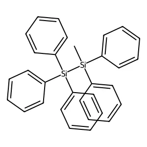 Disilane, methylpentaphenyl- structure