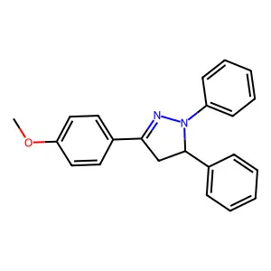 3-(4-methoxyphenyl)-1,5-diphenyl-4,5-dihydro-1H-pyrazole structure