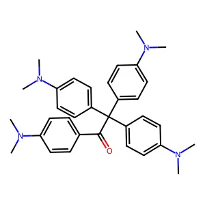 4'-(Dimethylamino)-2,2,2-tris(4-(dimethylamino)phenyl)acetophenone structure
