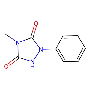 1,2,4-Triazolidine-3,5-dione, 4-methyl-1-phenyl- structure