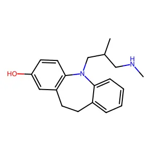 2-Hydroxydesmethyltrimipramine structure