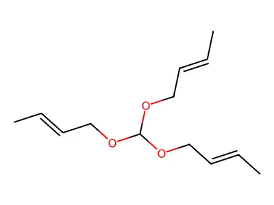 1-[Bis(but-2-enoxy)methoxy]but-2-ene structure