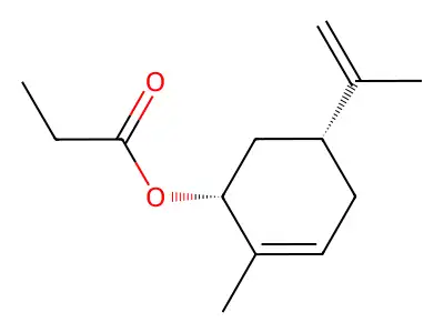 Carvyl propionate, cis-(+/-)- structure