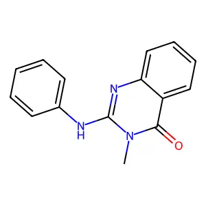 3-Methyl-2-(phenylamino)quinazolin-4(3h)-one structure