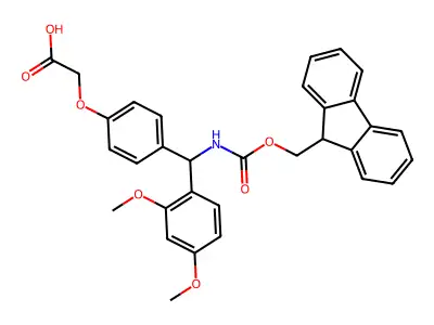 Rink amide linker structure