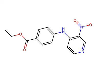 Ethyl 4-[(3-nitropyridin-4-yl)amino]benzoate structure