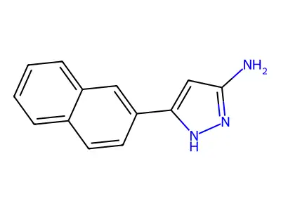 5-(2-Naphthalenyl)-1H-pyrazol-3-amine structure