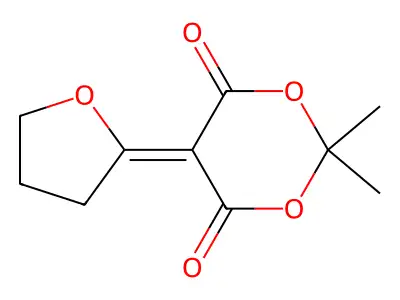 5-(Dihydrofuran-2(3H)-ylidene)-2,2-dimethyl-1,3-dioxane-4,6-dione structure
