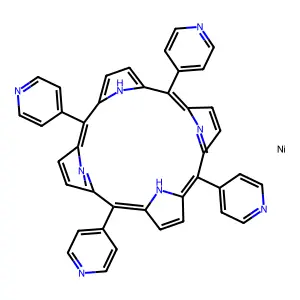 Ni(ii) meso-tetra (4-pyridyl) porphine structure
