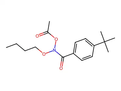 Benzamide, N-(acetyloxy)-N-butoxy-4-(1,1-dimethylethyl)- structure