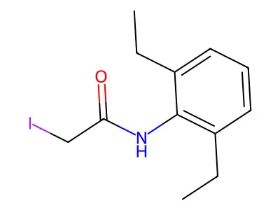 Acetamide, N-(2,6-diethylphenyl)-2-iodo- structure