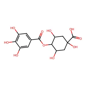 4-O-没食子酰奎尼酸 structure