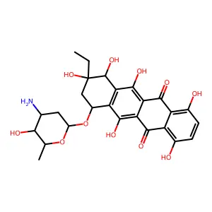 1-Hydroxyoxaunomycin structure