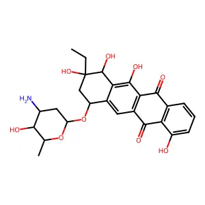 6-Deoxyoxaunomycin structure