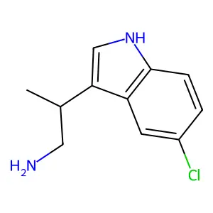 2-(5-氯-1H-吲哚-3-基)丙-1-胺 structure