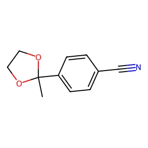 4-(2-Methyl-1,3-dioxolan-2-yl)benzonitrile structure