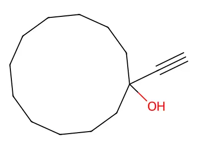 1-Ethynylcyclododecanol structure