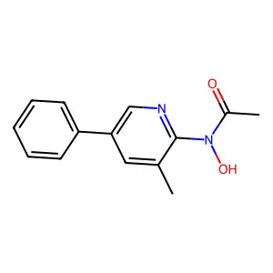 Acetamide, N-hydroxy-N-(3-methyl-5-phenyl-2-pyridinyl)- structure