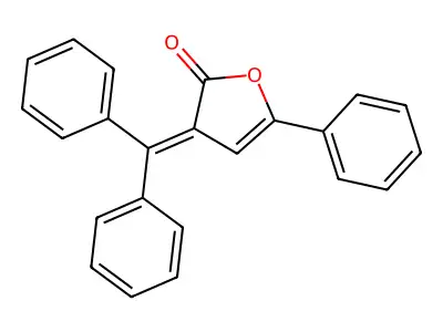 2(3H)-Furanone, 3-(diphenylmethylene)-5-phenyl- structure