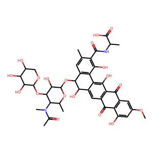 Pradimicin acyl der. structure