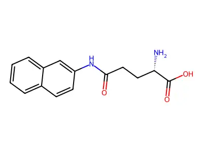 N-2-萘基-L-谷氨酰胺 structure