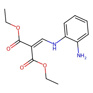 Diethyl 2-(((2-aminophenyl)amino)methylene)malonate structure