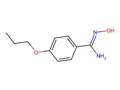 N-Hydroxy-4-propoxy-benzamidine structure