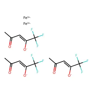 Iron tris(trifluoroacetylacetonate) structure
