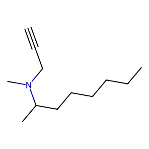 N-Methyl-N-(prop-2-yn-1-yl)octan-2-amine structure