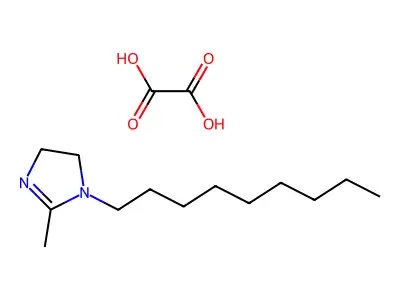 1H-Imidazole, 4,5-dihydro-2-methyl-1-nonyl-, ethanedioate (1:1) structure