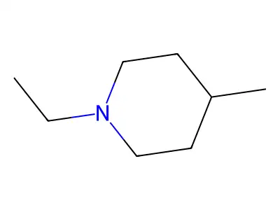1-Ethyl-4-methylpiperidine structure