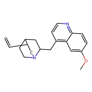 (8alpha)-6'-Methoxycinchonan structure