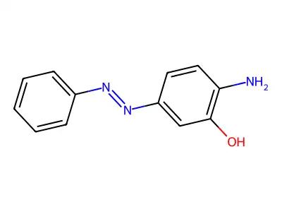 3-Hydroxy-4-aminoazobenzene structure