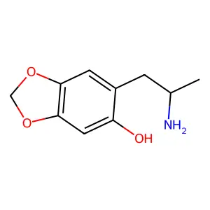 2-Hydroxy-4,5-methylenedioxyamphetamine structure