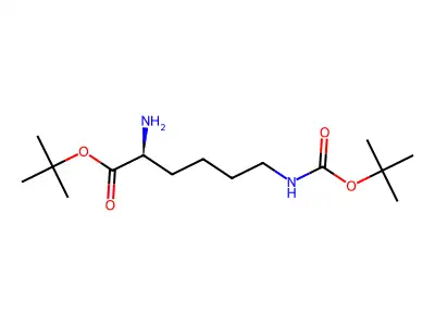 tert-Butyl N6-(tert-butoxycarbonyl)lysinate structure