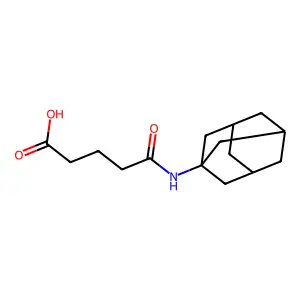 5-(1-Adamantylamino)-5-oxopentanoic acid structure