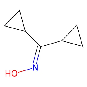 Dicyclopropylmethanone oxime structure