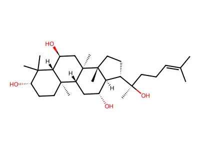 原人参三醇 structure