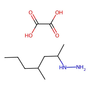 Oxalic acid--(4-methylheptan-2-yl)hydrazine (1/1) structure